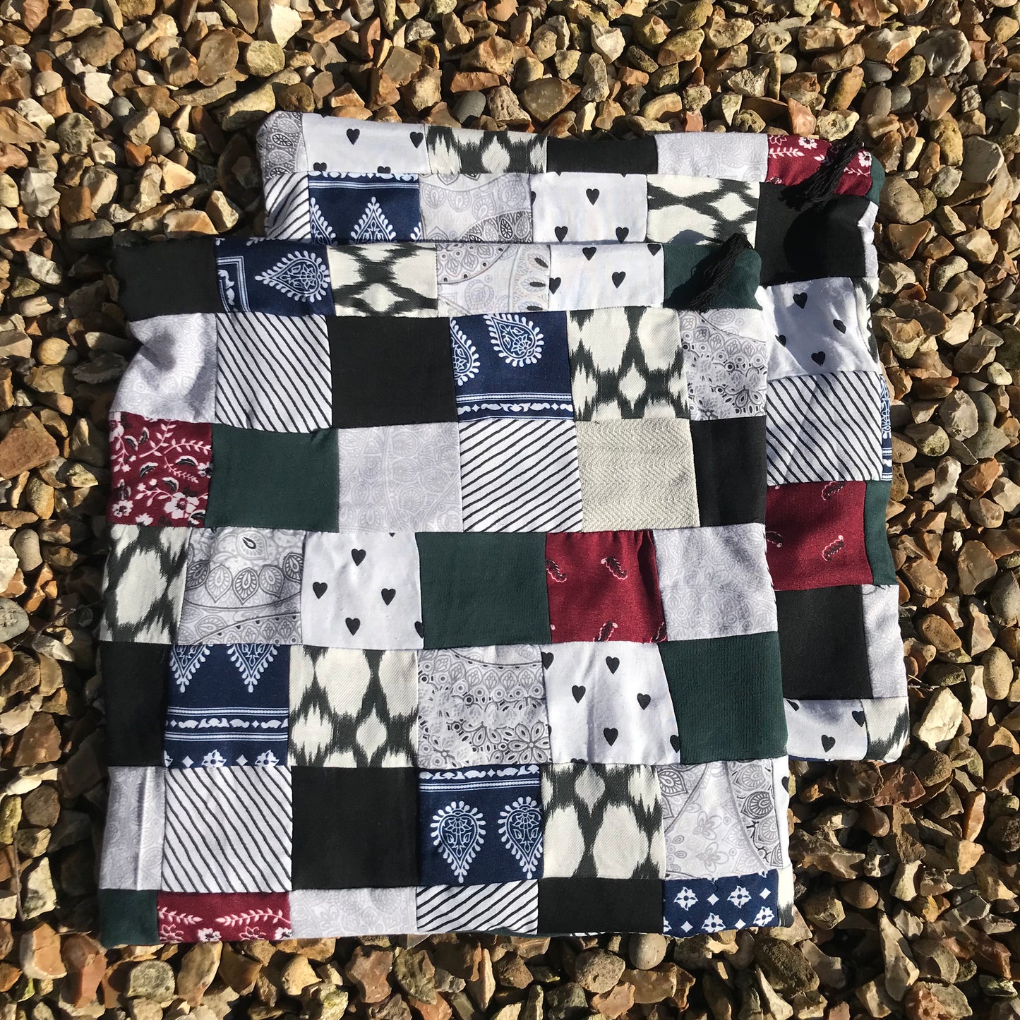 Coraline patchwork project bags