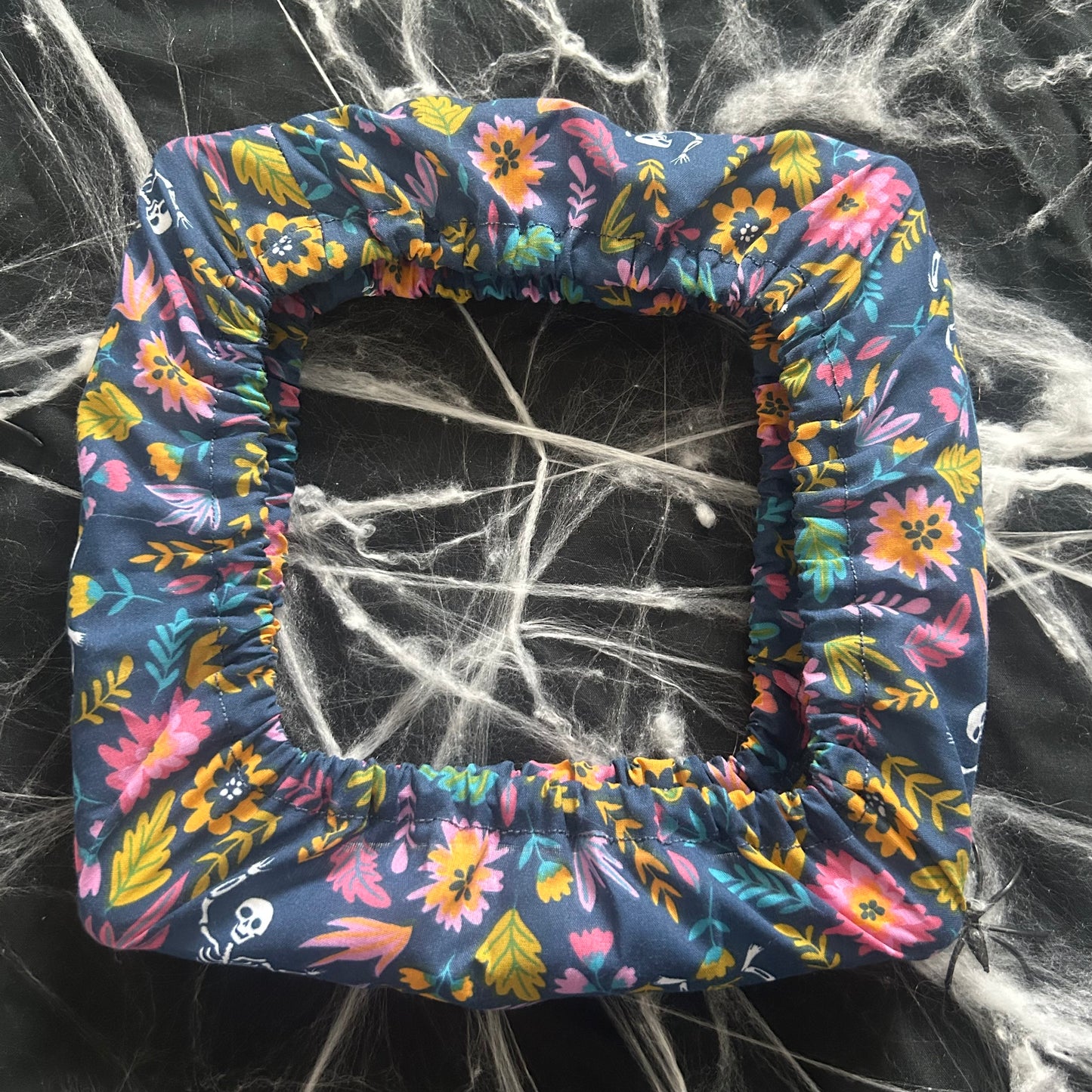 Floral dead (Navy) Grime Guard (Available for Q-snaps and Nurge Hoops