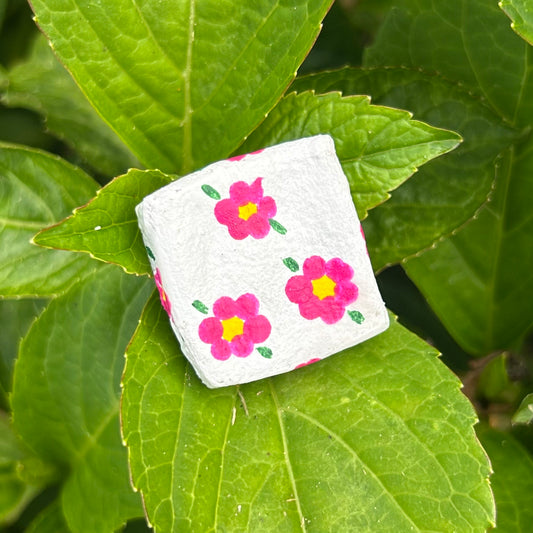 pink posey Needle Minder – Hand-Painted Magnetic Needle Holder