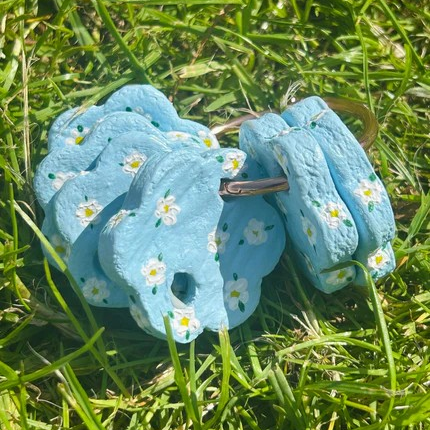 Daisy Day Needle minder & Floss Drop Set | Cross-Stitch & Embroidery Organizer